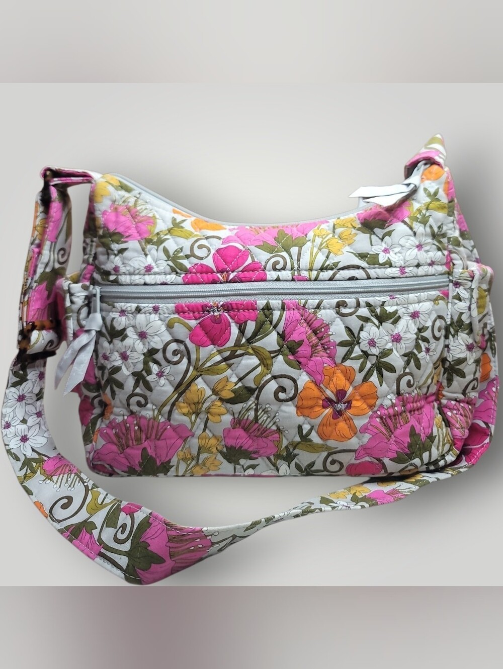 Vera Bradley Hipster retired Tea Garden pattern Crossbody EUC